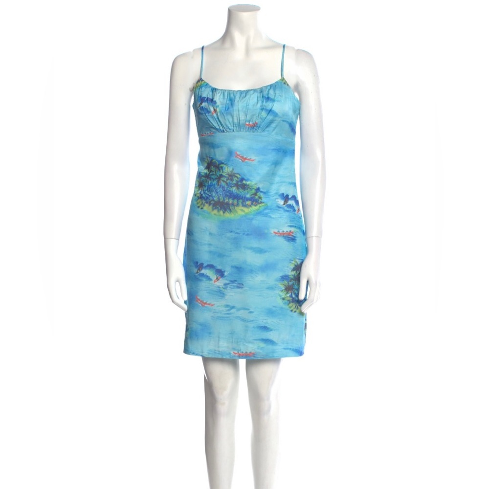 STAUD Belle Dress in Blue Island; Size 0
